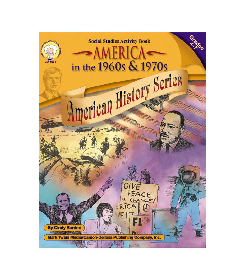 America in the 1960s & 1970s Resource Book Grade 4-7 Paperback