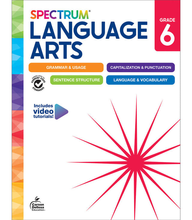 New Spectrum Language Arts Workbook Grade 6 Paperback