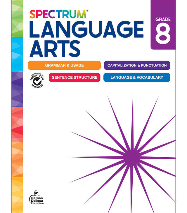 New Spectrum Language Arts Workbook Grade 8 Paperback