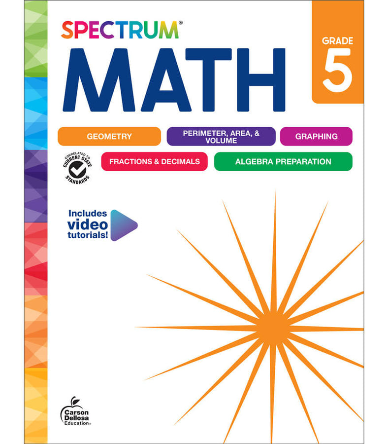 New Spectrum Math Workbook Grade 5 Paperback