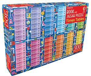 Usborne Times Tables - Book & Jigsaw Puzzle(300 Pieces)