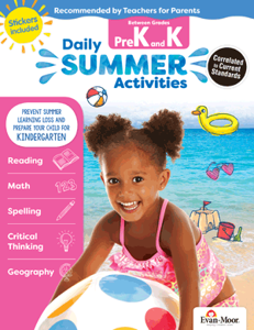 Daily Summer Activities: Between Grades PreK and Kindergarten - Activity Book