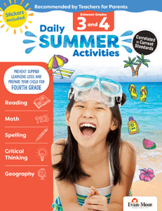 Daily Summer Activities: Between Grades 3rd and 4th - Activity Book