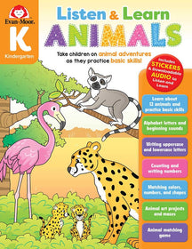 Listen and Learn: Animals, Grade K