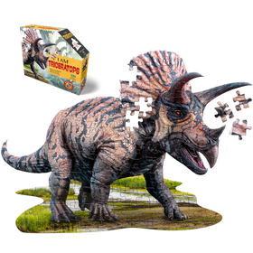 I AM TRICERATOPS 100 PIECE PUZZLE