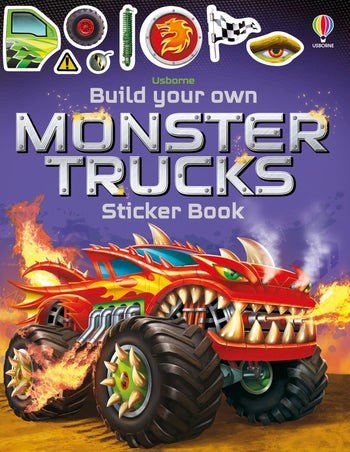 Usborne Build Your Own Monster Trucks Sticker Book