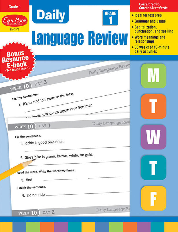 Daily Language Review, Grade 1 - Teacher's Edition