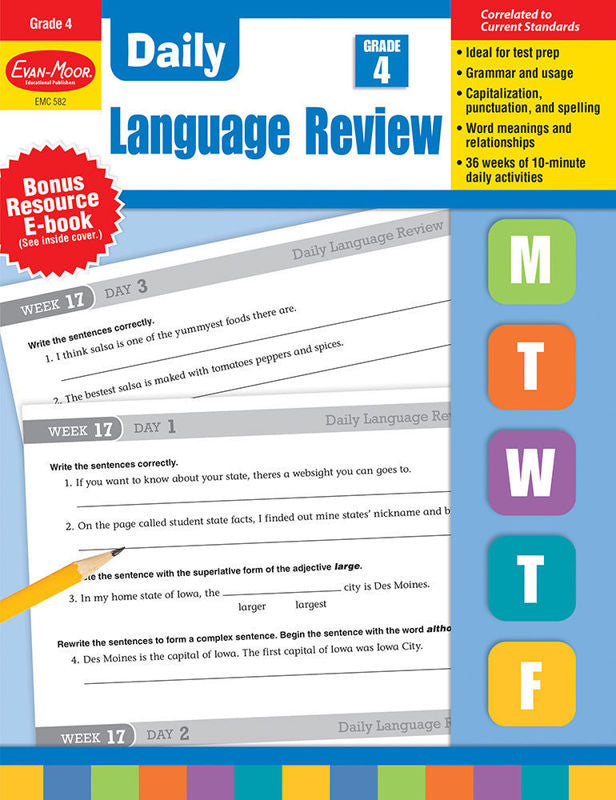 Daily Language Review, Grade 4 - Teacher's Edition