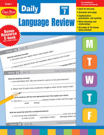 Daily Language Review, Grade 7 - Teacher's Edition