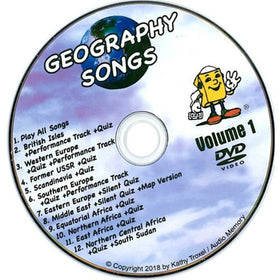 Audio Memory Geography Songs DVD Set (3 DVDS)