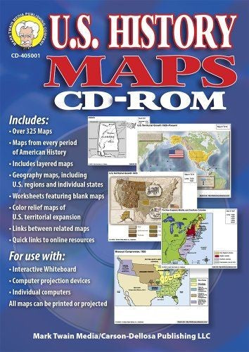 U.S. History Maps CD-ROM - ON SALE