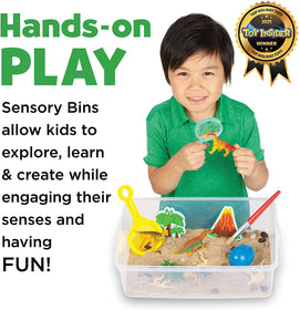 Sensory Bin: Dinosaur Dig