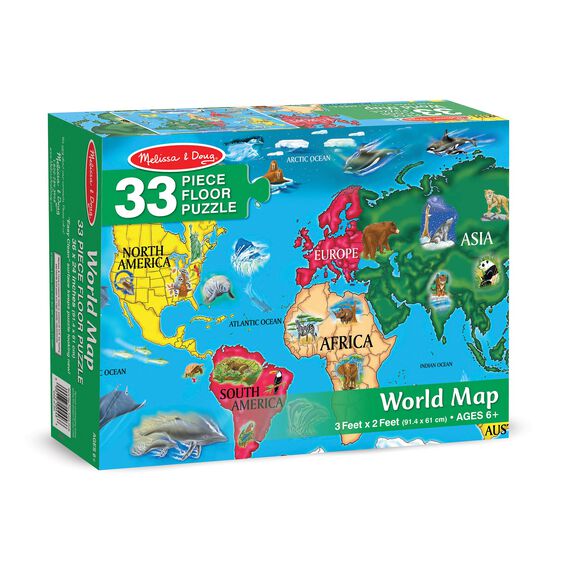 World Map Floor Puzzle - Melissa and Doug