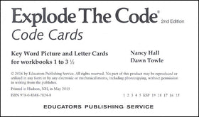 Explode the Code Code Cards (2nd Edition)