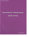 Easy Grammar Ultimate Series: Grade 10 Student Test Booklet