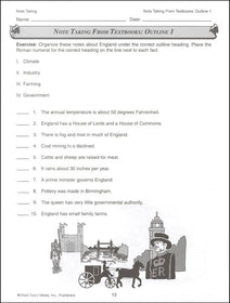 Note Taking Resource Book Grade 4-8