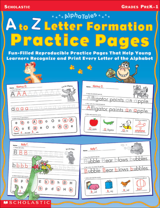 AlphaTales: A to Z Letter Formation Practice Pages