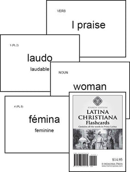 Latina Christiana & Prima Latina Flashcards, Fourth Edition - Memoria Press