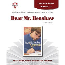 Novel Units- Dear Mr. Henshaw Teacher Guide Grades 3-5