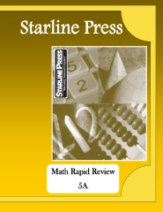 Starline Press Math Rapid Review 5A