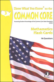 Show What you Know on the Common Core Math Gr 3 Flash Cards