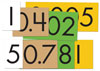 4-Value Decimals to Whole Number Place Value Cards Set