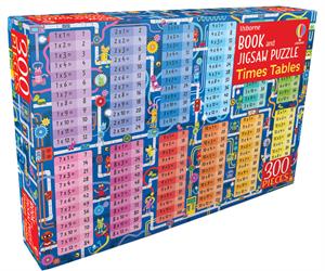 Usborne Times Tables - Book & Jigsaw Puzzle(300 Pieces)