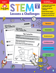 STEM Lessons and Challenges, Grade 6 Evan-Moor