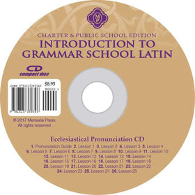 Introduction to Grammar School Latin Pronunciation CD (Ecclesiastical)-Charter/Public Edition