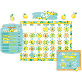 Lemon Zest Calendar Bulletin Board