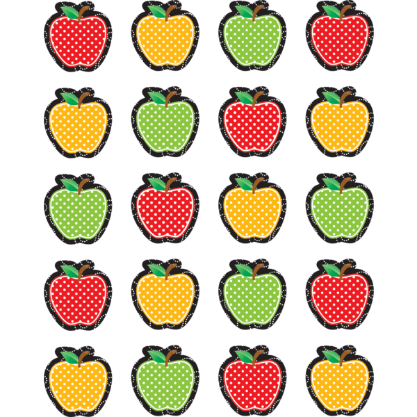 Dotty Apples Stickers-Teacher Created Resources