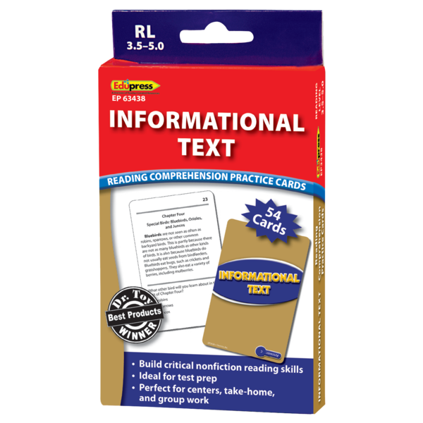 Informational Text Practice Cards Blue Level