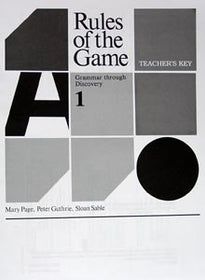 Rules of the Game Book 1 Answer Key