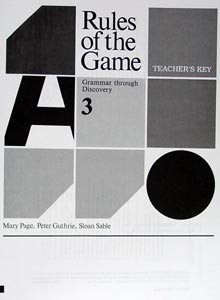 Rules of the Game Book 3 Answer Key