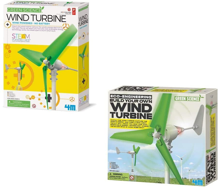 4M Wind Turbine Science Kit, Green Science