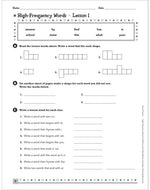 Extra Practice for Struggling Readers: High-Frequency Words