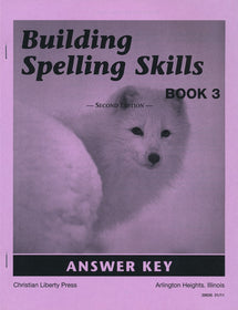 Building Spelling Skills: Book 3, Second Edition - Answer Key