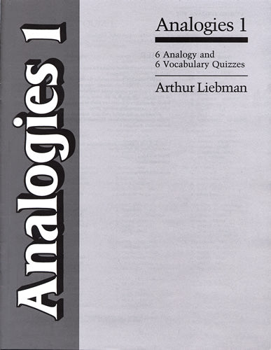 Analogies 1-6 Vocabulary & Analogy Quizzes  (Limited Quantities)