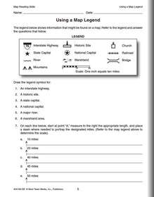 Map Reading Skills Resource Book Grade 5-8