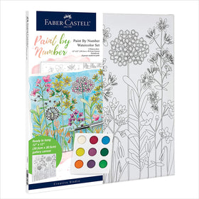 Watercolor Paint by Number Farmhouse Floral