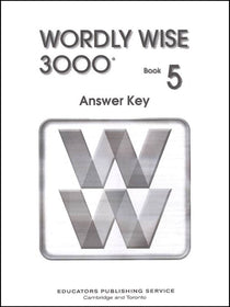 Wordly Wise 3000 Book 5 Answer Key