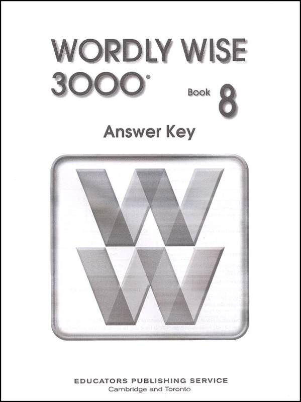 Wordly Wise 3000 Book 8 Answer Key