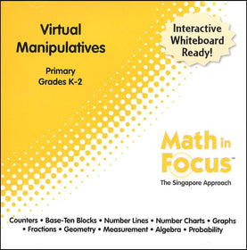 Math in Focus: The Singapore Approach Primary Virtual Manipulatives CD-Rom (Grades K-2) (Clearance)