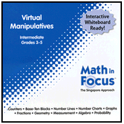 Math in Focus: The Singapore Approach Intermediate Virtual Manipulatives CD-Rom (Grades 3-5) (Clearance)