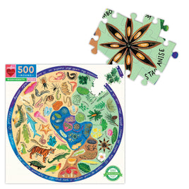 Biodiversity 500 Piece Round Puzzle - eeBoo