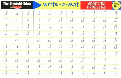 Melissa & Doug Addition Problems Write-a-Mat