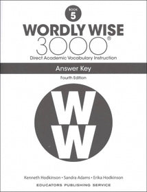 Wordly Wise 3000 Book 5 Key (4th Edition)