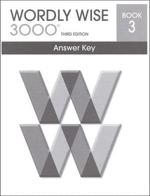 Wordly Wise 3000 Book 3 Answer Key, 3rd Edition