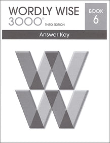 Wordly Wise 3000 Book 6 Answer Key, 3rd Edition