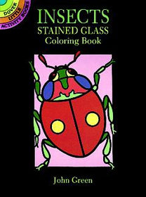 Insects Stained Glass Coloring Book